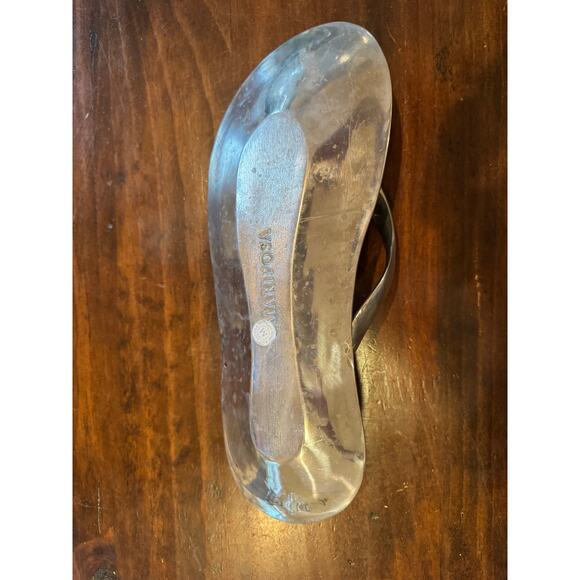 MARIPOSA Silver Flip Flop Serving Tray/Plate/Dish; Recycled Aluminum - Picture 6 of 7